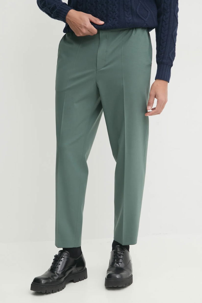 HUGO pantaloni de lână Gos233F1X