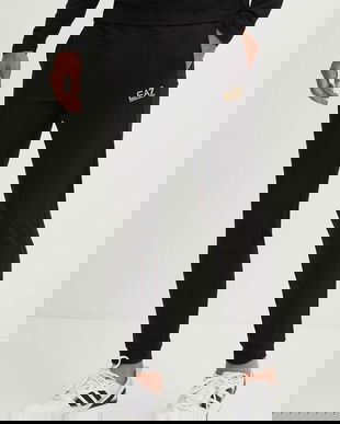 EA7 Emporio Armani pantaloni de trening din bumbac