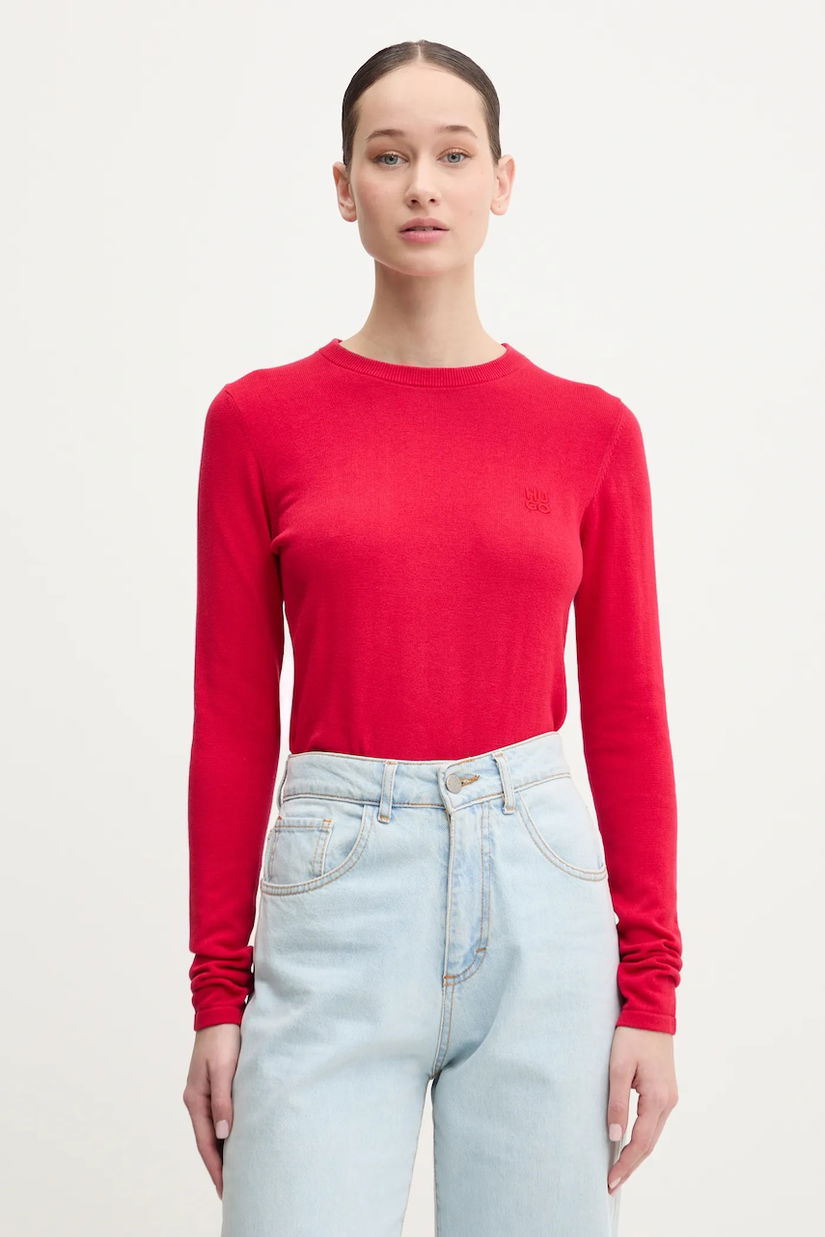 HUGO pulover de bumbac Scallia