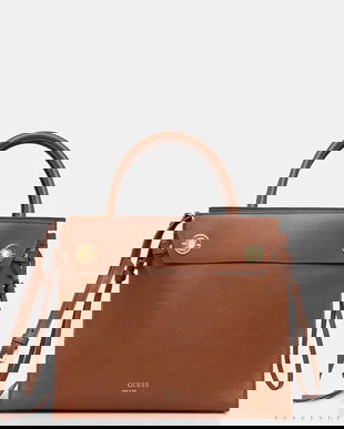 Guess geantă de piele BIANCA