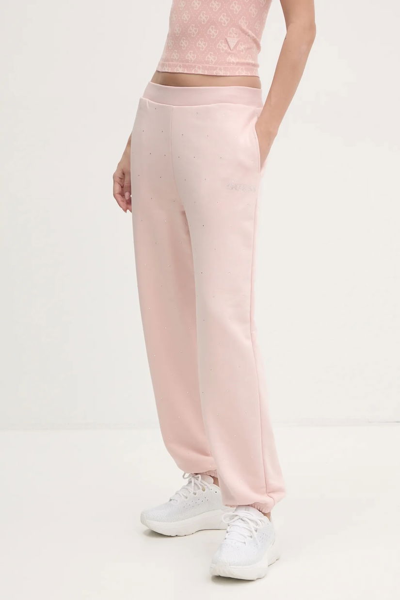 Guess pantaloni de trening RHINESTONES