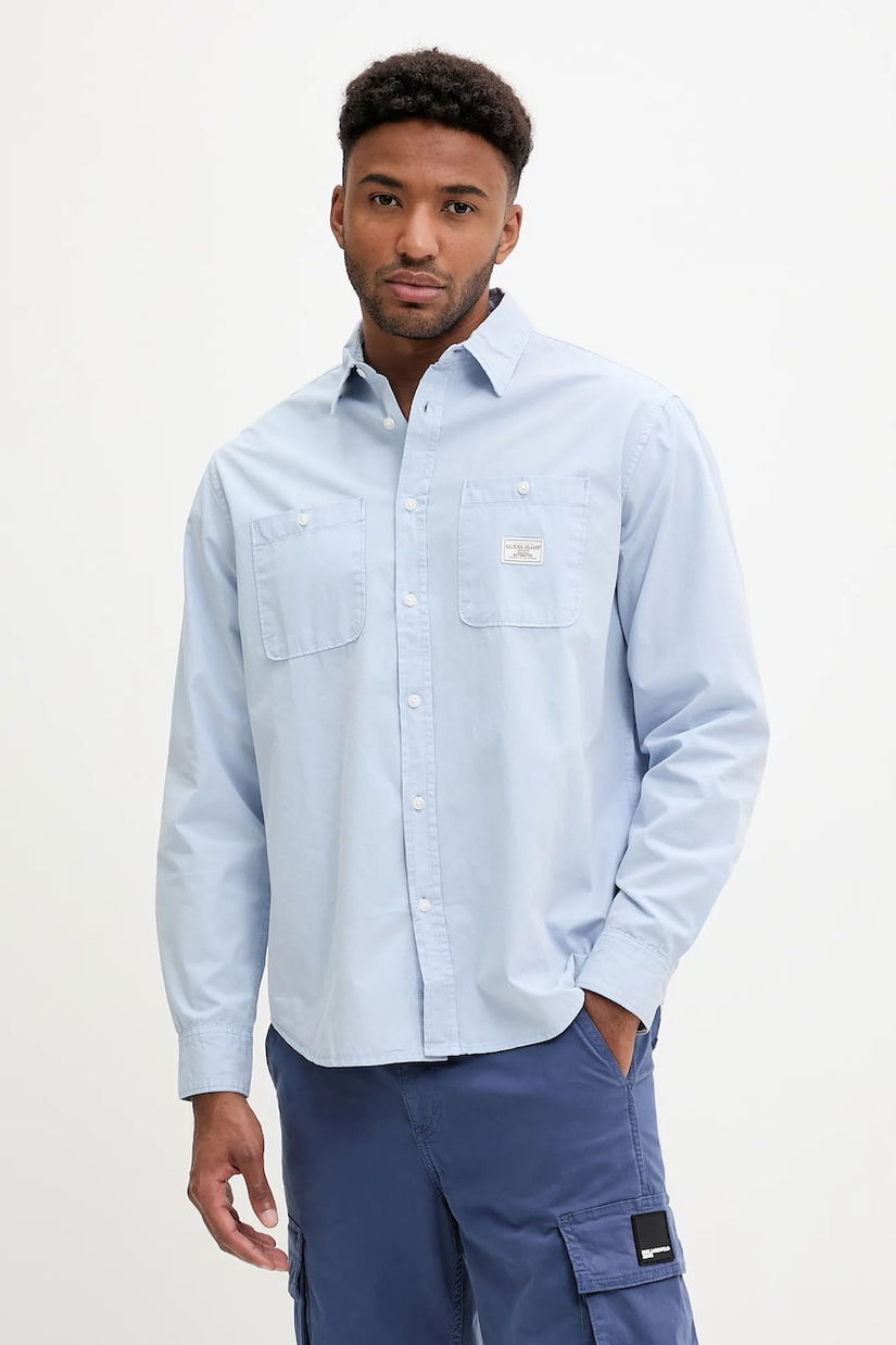 Guess Jeans cămașă din bumbac