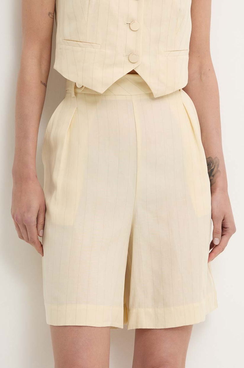 Liu Jo pantaloni scurți din amestec de in