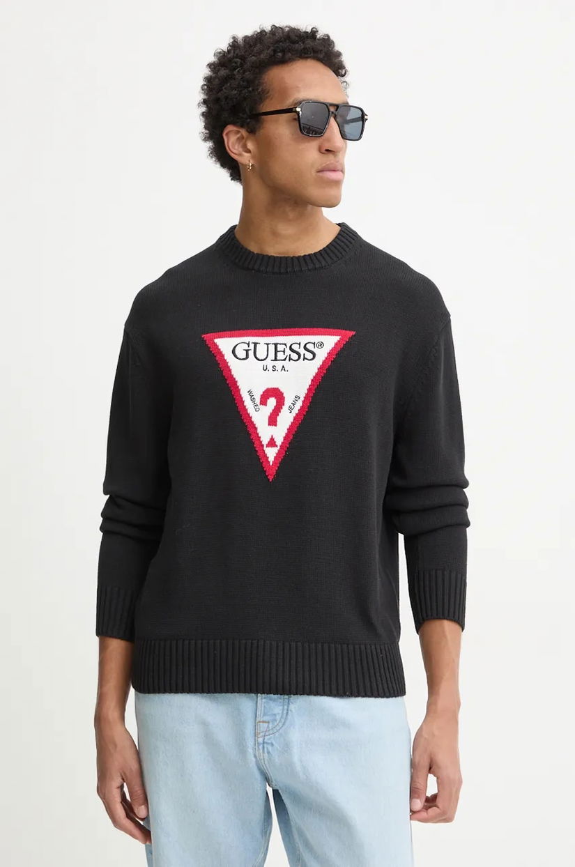 Guess Jeans pulover de bumbac