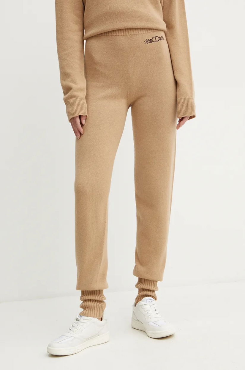 Twinset pantaloni de trening cu amestec de lână