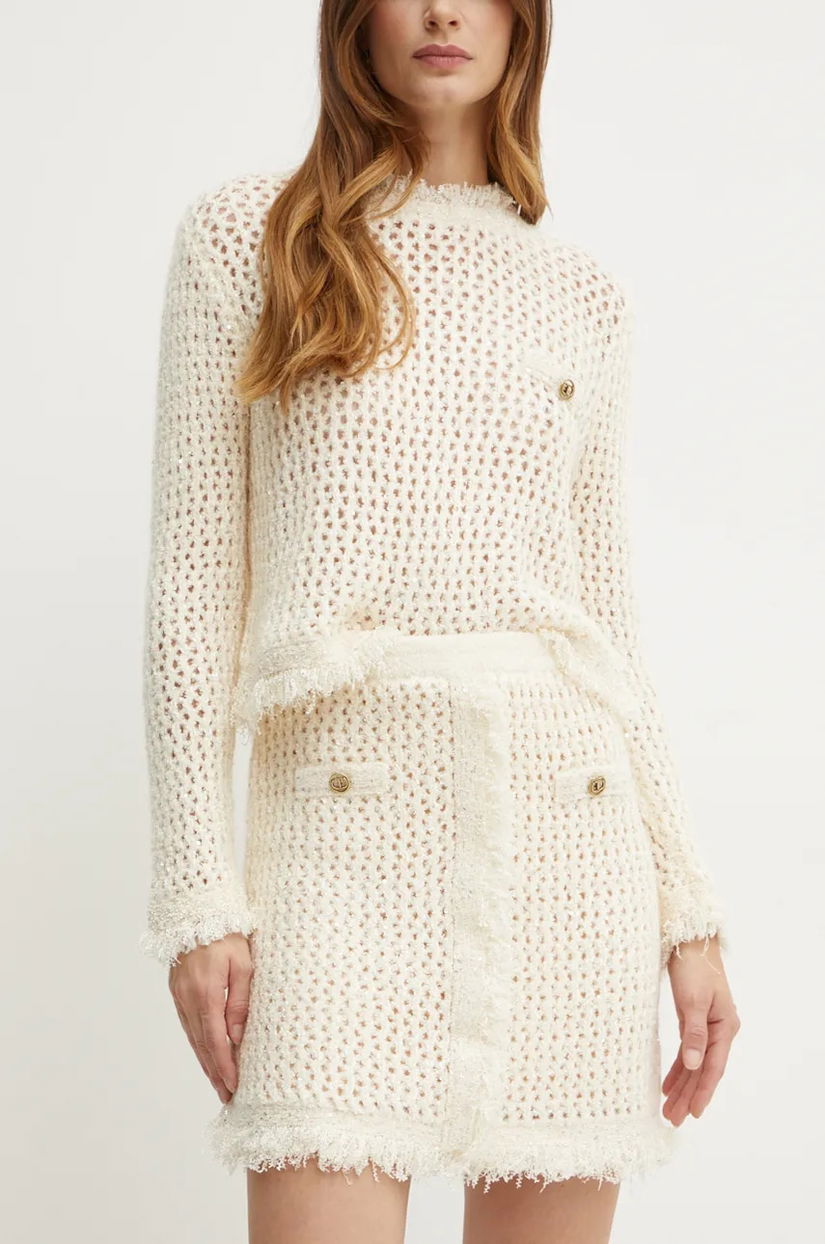 Twinset fusta din amestec de lana