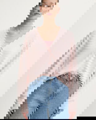 Guess Jeans cardigan din amestec de lână