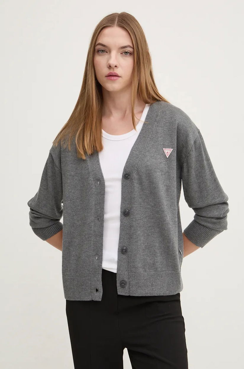 Guess Jeans cardigan din amestec de lana