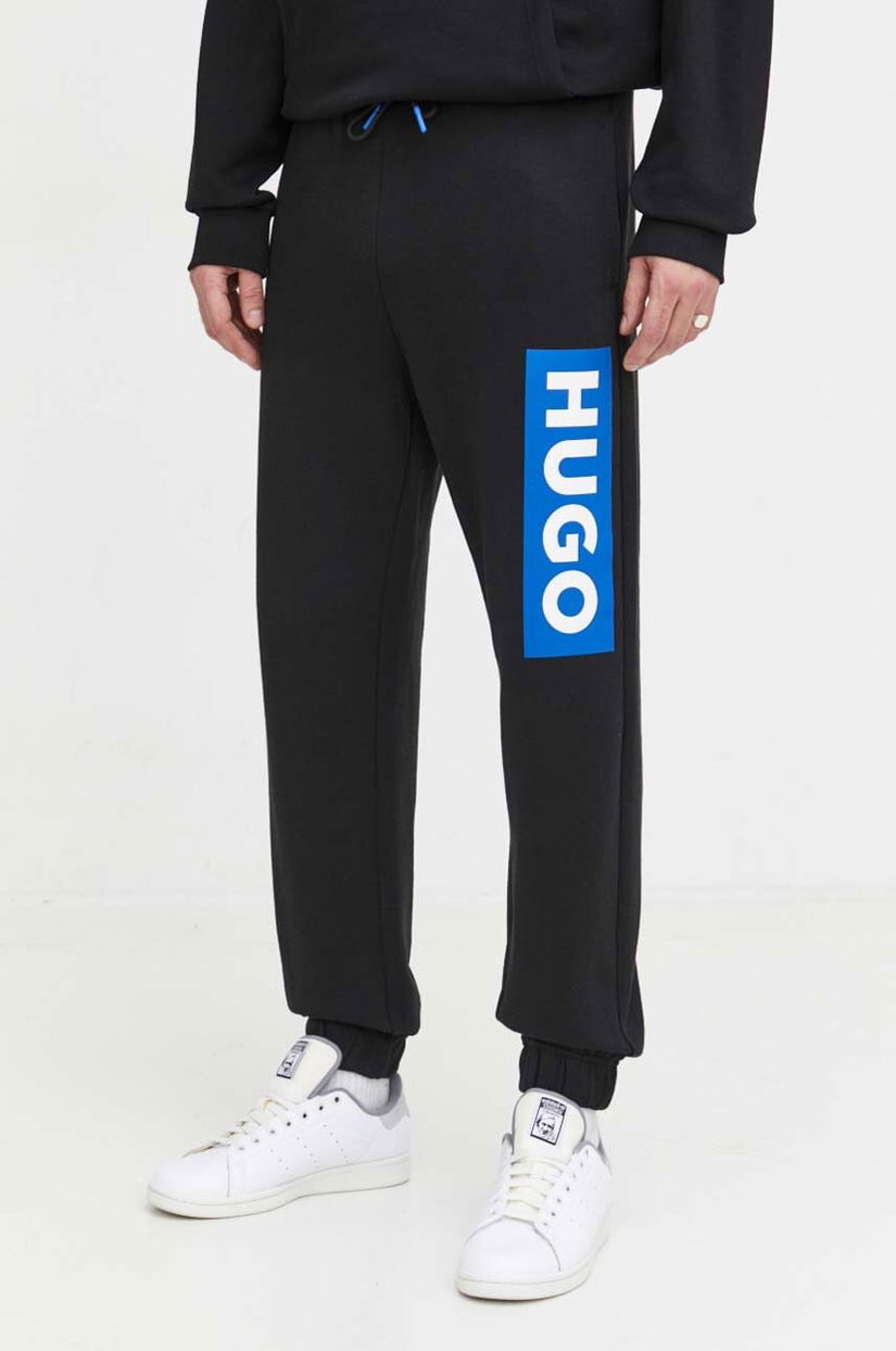 HUGO Blue pantaloni de trening din bumbac Nuram