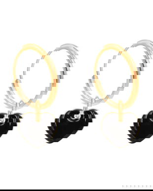 Lilou cercei placați cu aur