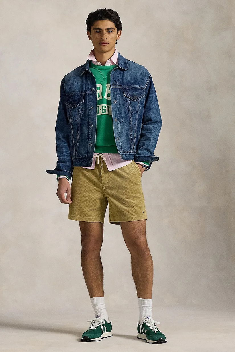 Polo Ralph Lauren pantaloni scurți din velur