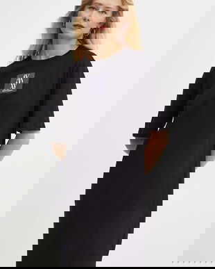 Armani Exchange rochie din bumbac