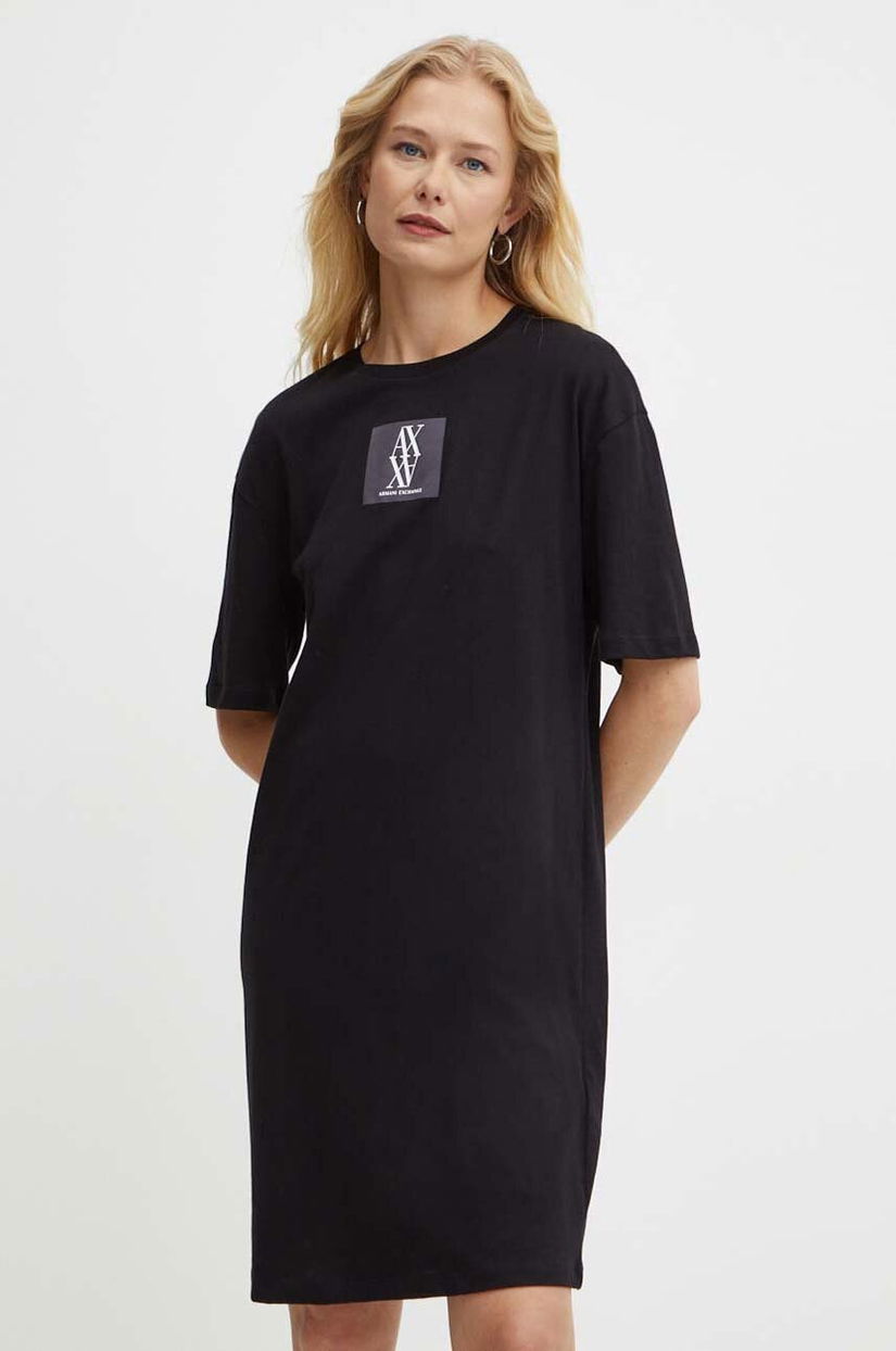 Armani Exchange rochie din bumbac