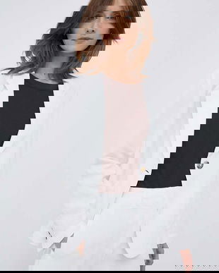 Emporio Armani blazer din amestec de in