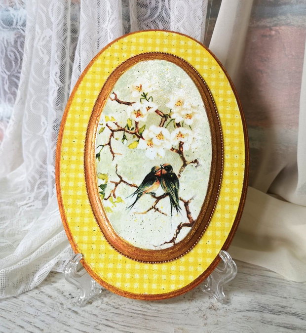 Decoratiune de primavara (mini tablou)
