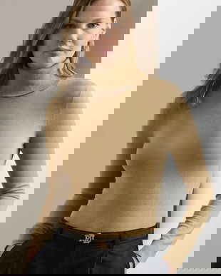 Lauren Ralph Lauren pulover din amestec de mătase