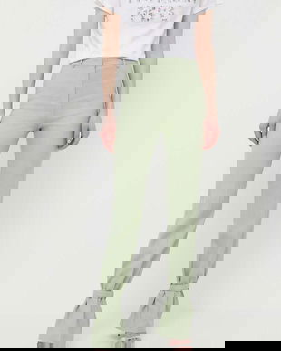 Patrizia Pepe pantaloni din amestec de in