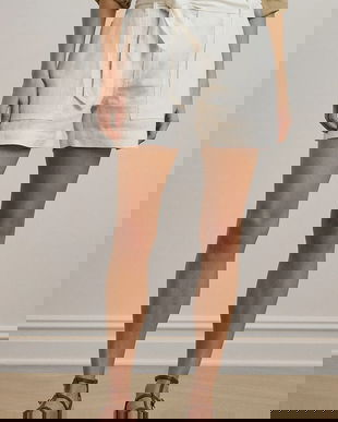 Lauren Ralph pantaloni scurți din in