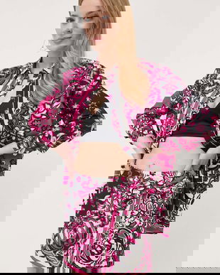 Red Valentino pantaloni scurti din bumbac