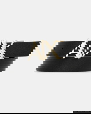 Armani Exchange curea de piele cu două fețe