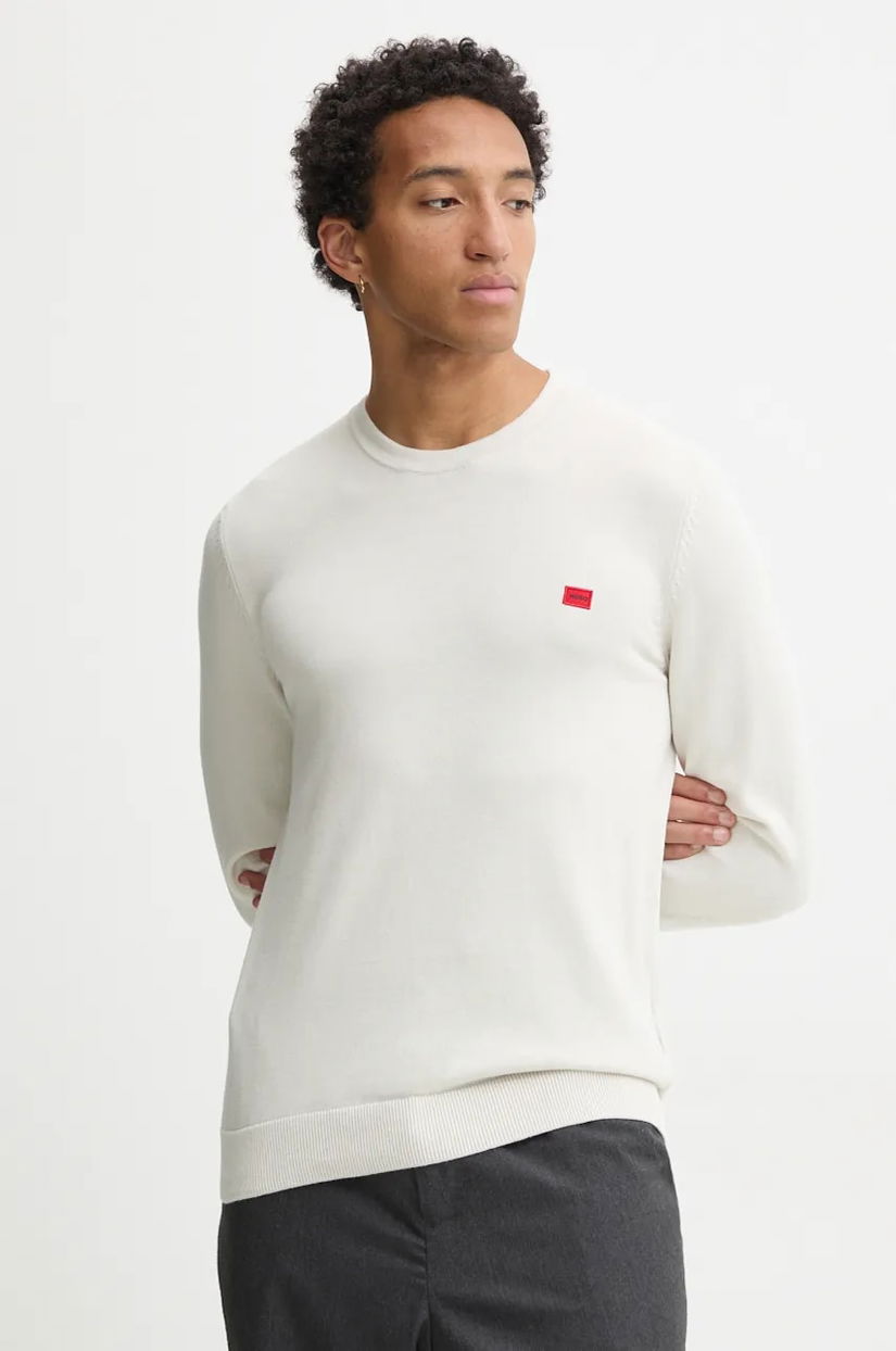 HUGO pulover de bumbac San Cassius-C1