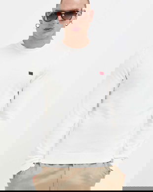 HUGO pulover de bumbac San Cassius-C1