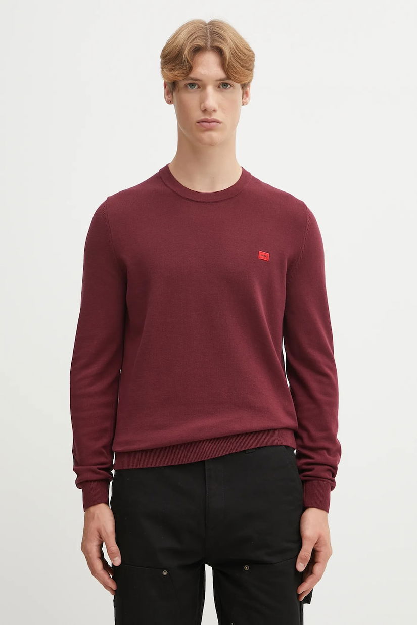 HUGO pulover de bumbac San Cassius-C1