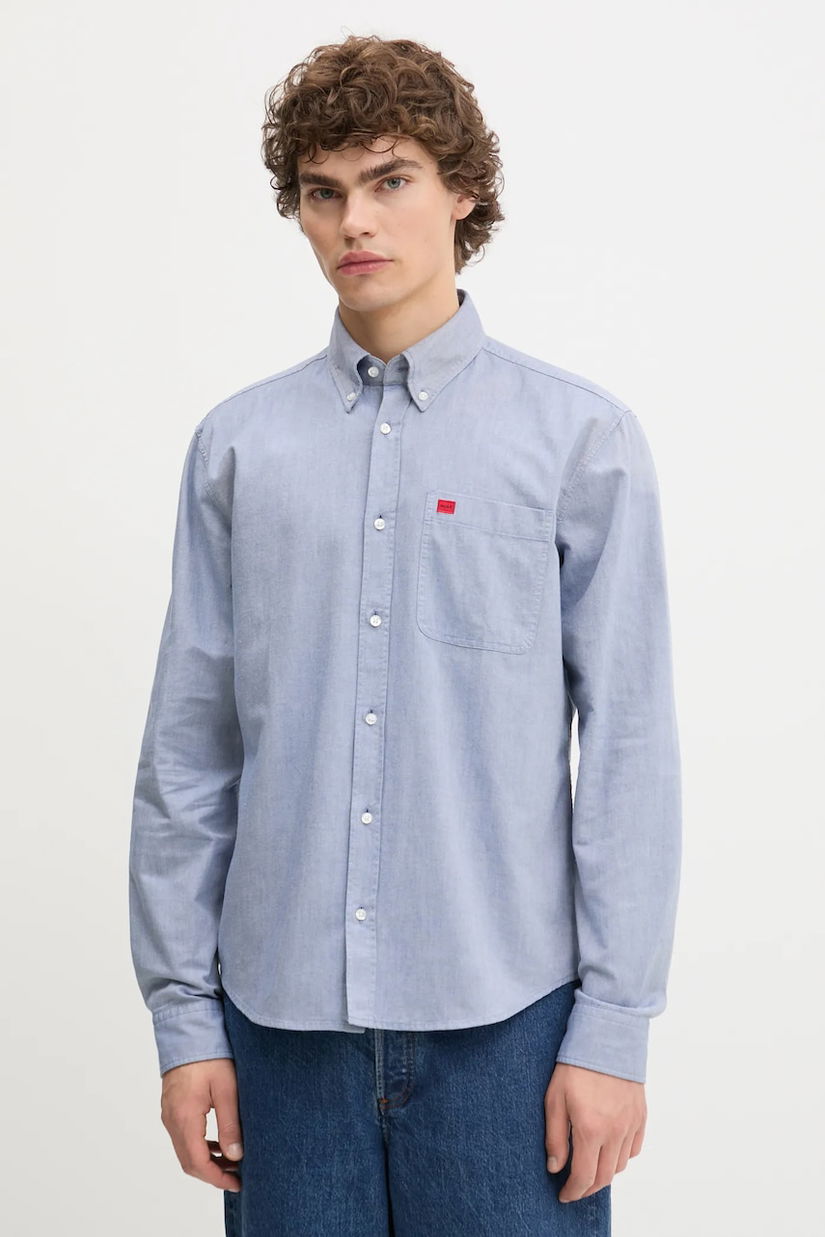 HUGO cămașă din bumbac Evito