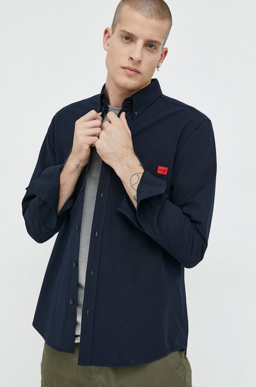 HUGO cămașă din bumbac Evito