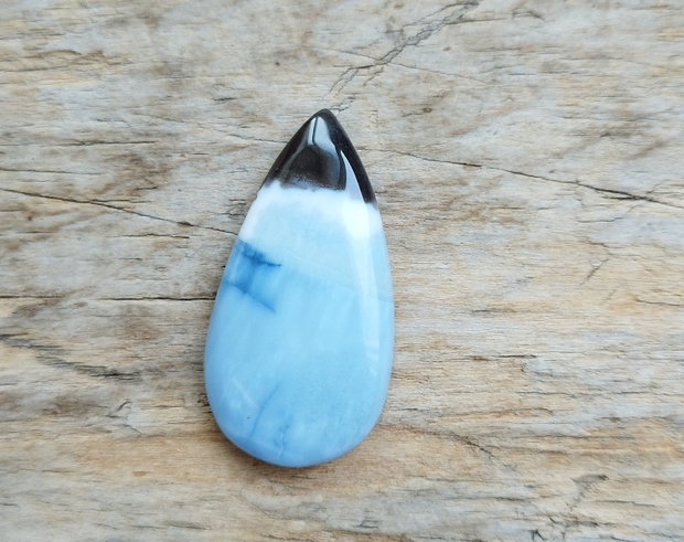 Cabochon opal albastru, 40x20x6.5 ,mm