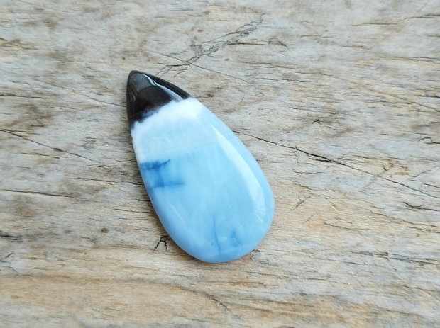 Cabochon opal albastru, 40x20x6.5 ,mm