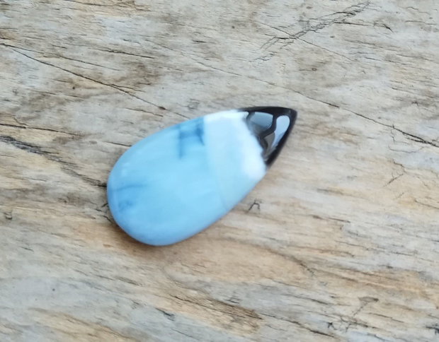 Cabochon opal albastru, 40x20x6.5 ,mm
