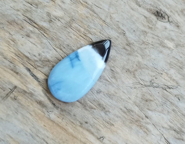 Cabochon opal albastru, 40x20x6.5 ,mm