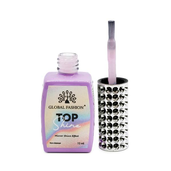 Top pentru unghii cu efect de oglinda &bdquo;Top Shine&rdquo; fără strat lipicios, 12 ml, 04