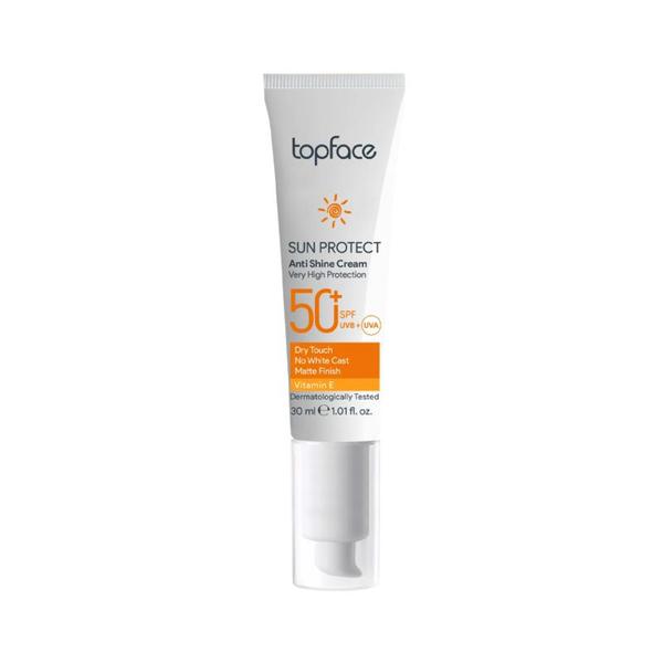 Crema de Fata Matifianta cu Protectie Solara SPF 50 - Topface Sun Protect Anti Shine Cream Very High Protection 50+ SPF UVB + UVA, PT806.001K, 30 ml