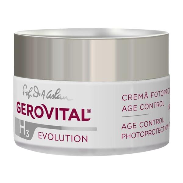 Crema Fotoprotectie de Zi - Gerovital H3 Evolution Age Control SPF 50, 50 ml