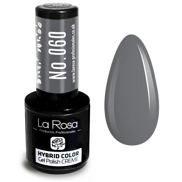 Lac de unghii La Rosa Profesionales Creme hybrid gel 060 dark grey, 9 ml
