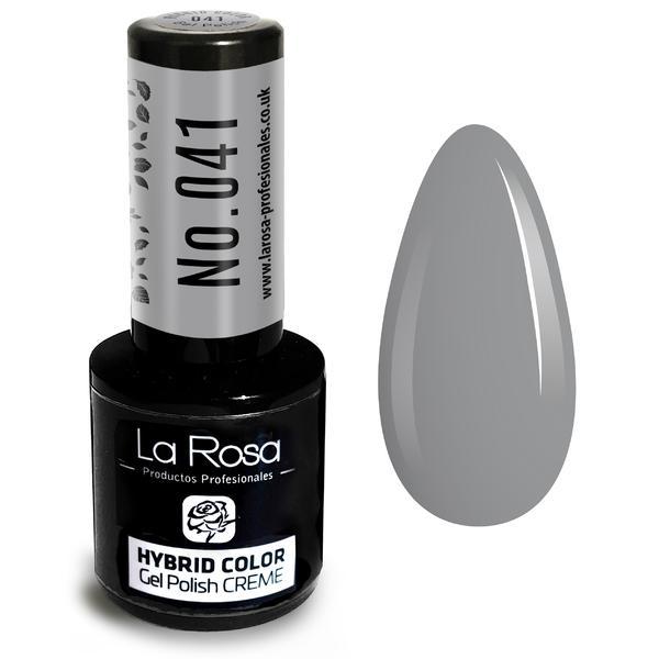 Lac de unghii La Rosa Profesionales Creme hybrid gel 041 grey, 9 ml