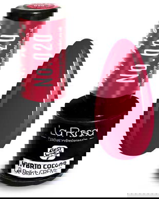 Lac de unghii La Rosa Profesionales Creme hybrid gel 020 raspberry, 9 ml