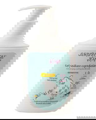 Gel Spalare Corp si Par - Gerovital Kids Cleansing Gel Body &amp; Hair Sensitive, 0+ ani, 300 ml
