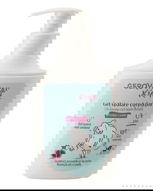 Gel Spalare Corp si Par - Gerovital Kids Cleansing Gel Body &amp; Hair Hydra-Care, 0+ ani, 300 ml