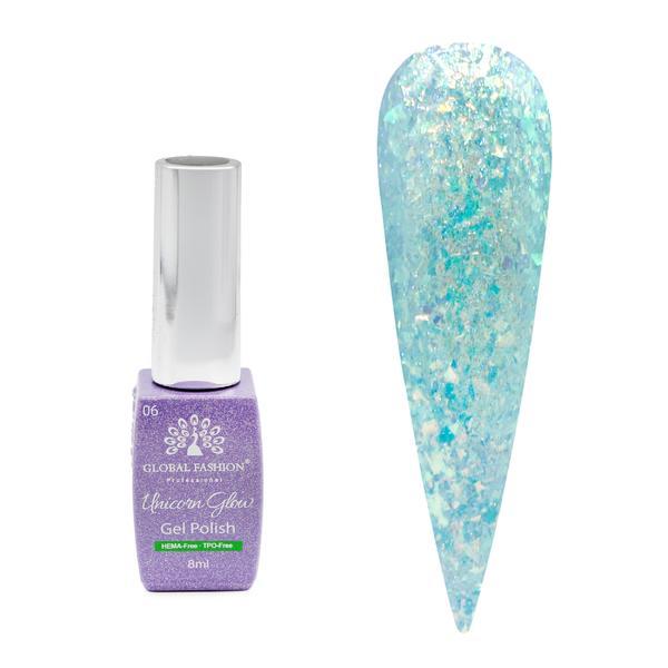 Ojă semipermanentă Unicorn Glow 8 ml, 06
