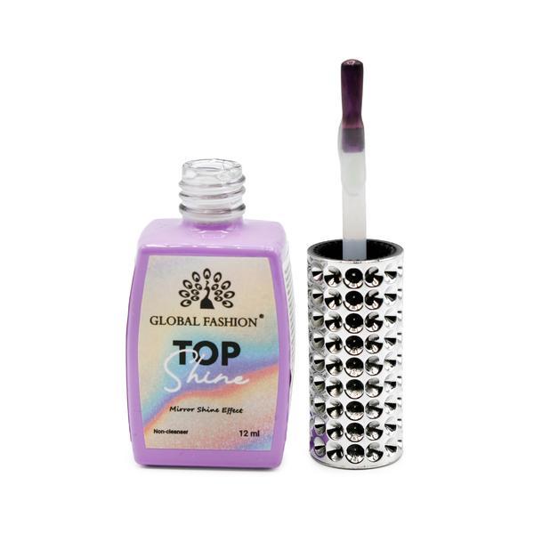 Top pentru unghii cu efect de oglinda Top Shine fără strat lipicios, 12 ml, 09