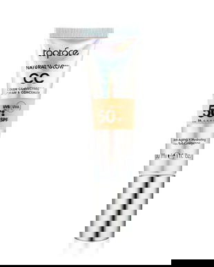 Crema CC cu Protectie Solara SPF 50+ UVB si UVA - Topface Natural Glow CC Color Correcting Cream &amp; Concealer, PT472.004, 30 ml