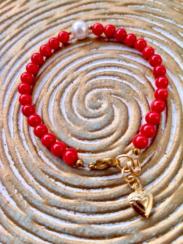 Bratara MARTISOR coral rosu