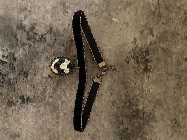 Choker gothic rose
