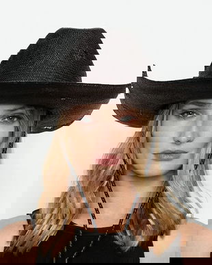 Ruslan Baginskiy pălărie Ruslan Baginskiy Cowboy Hat with Leather Trim