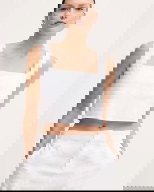 Calvin Klein Jeans bluză din amestec de in