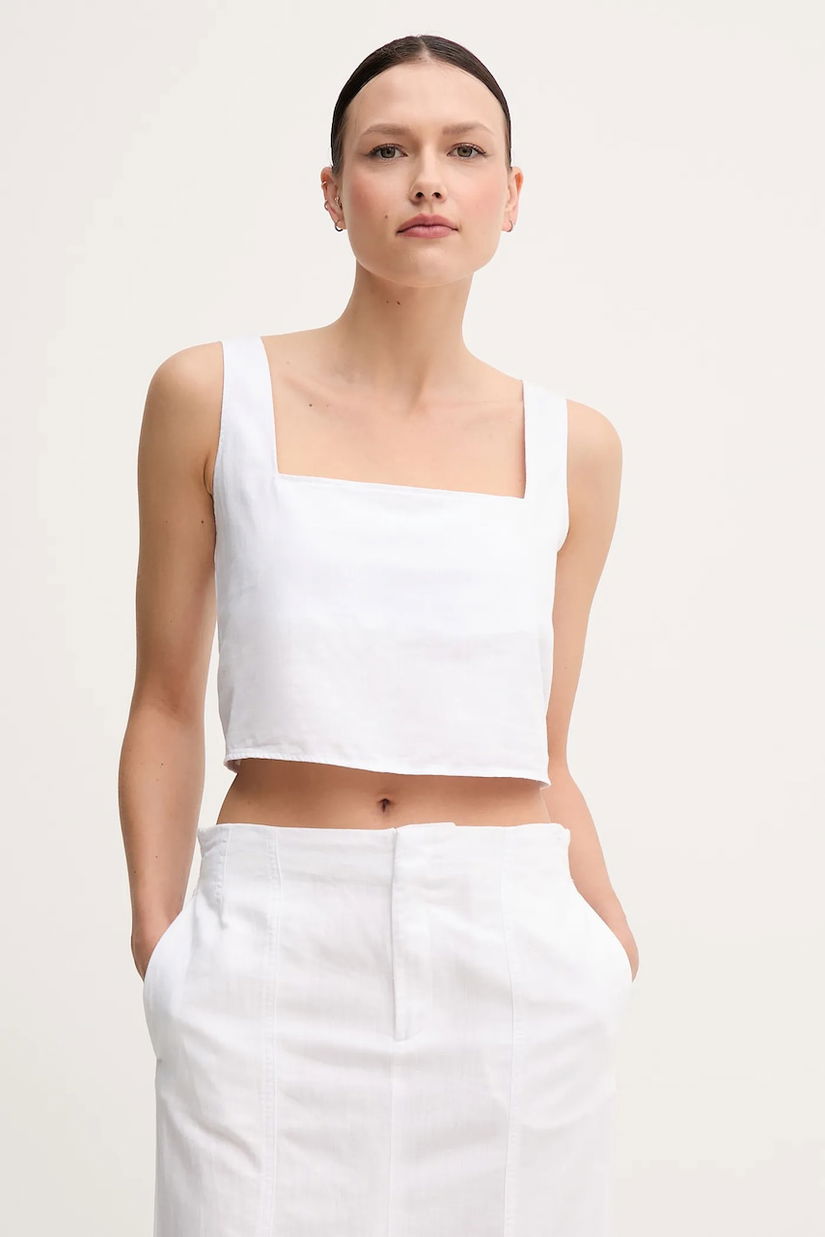 Calvin Klein Jeans bluză din amestec de in