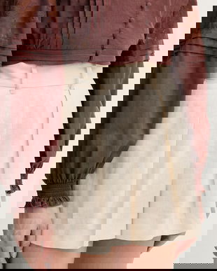 Silvian Heach pantaloni scurți eleganți de damă din in POSANE